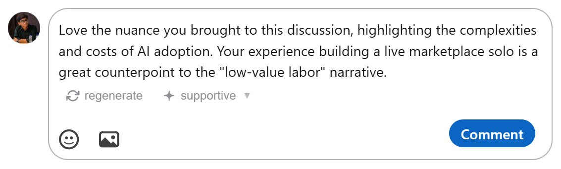 linkedin-comment-ai screenshot